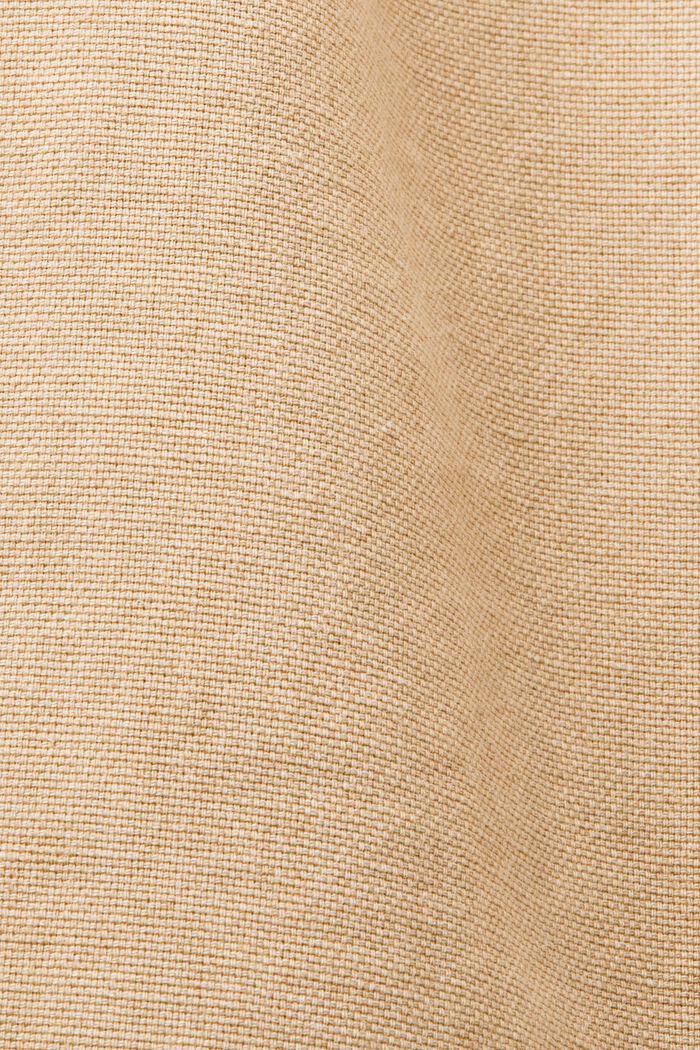 Chino broek, linnenmix, SAND, detail image number 6