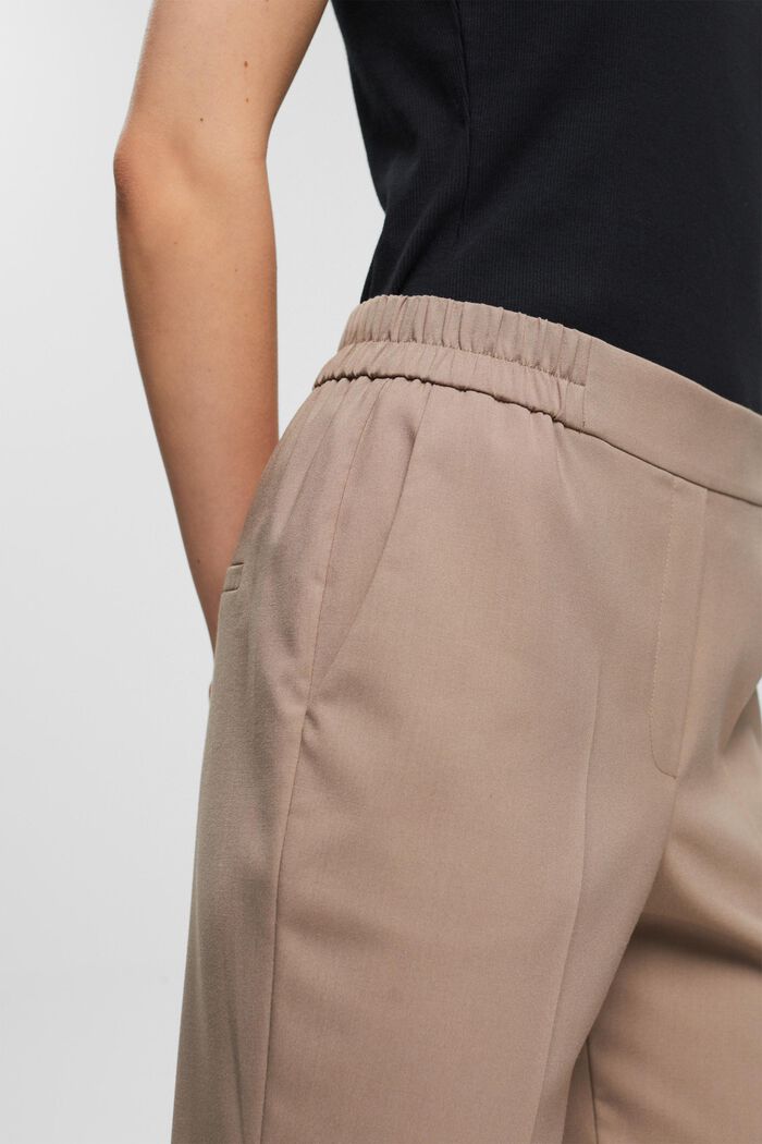 Mid rise cropped broek, TAUPE, detail image number 0