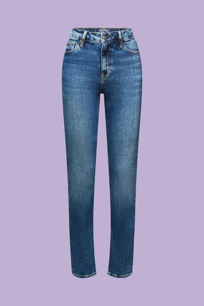 Retro slim jeans met hoge taille