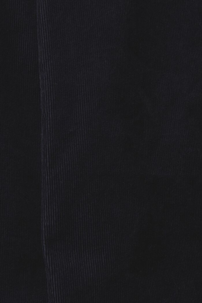 Corduroy broek met wijde pijpen, BLACK, detail image number 5