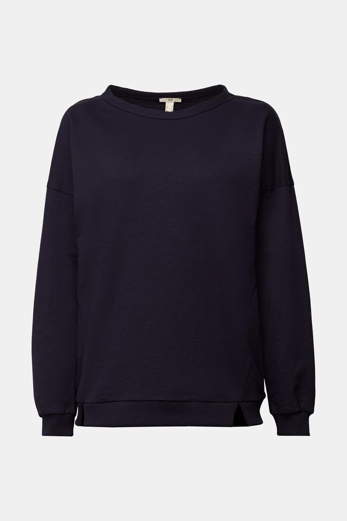 Sweatshirt met organic cotton, NAVY, detail image number 0