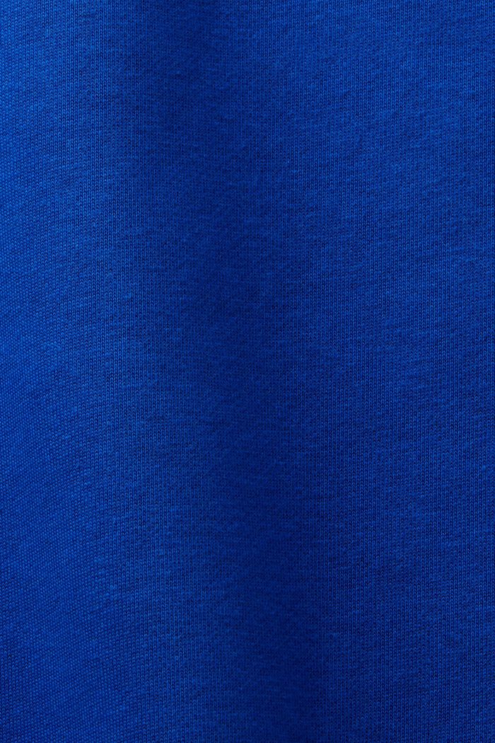 Uniseks logo-sweatshirt van katoenen fleece, BRIGHT BLUE, detail image number 7