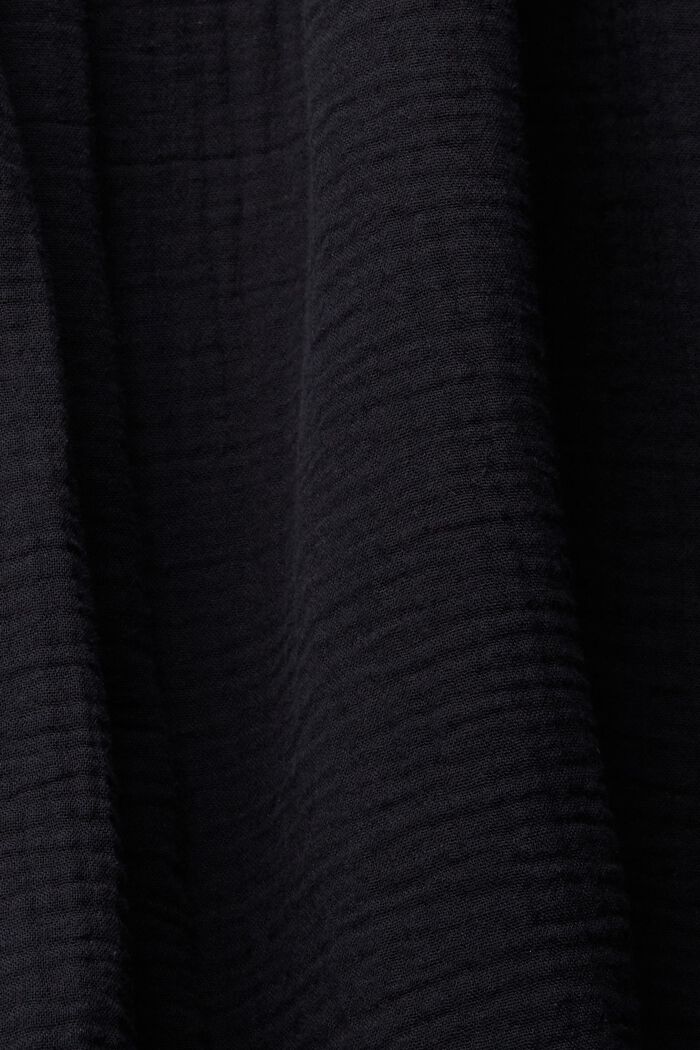Midirok met crinkle-effect, BLACK, detail image number 5