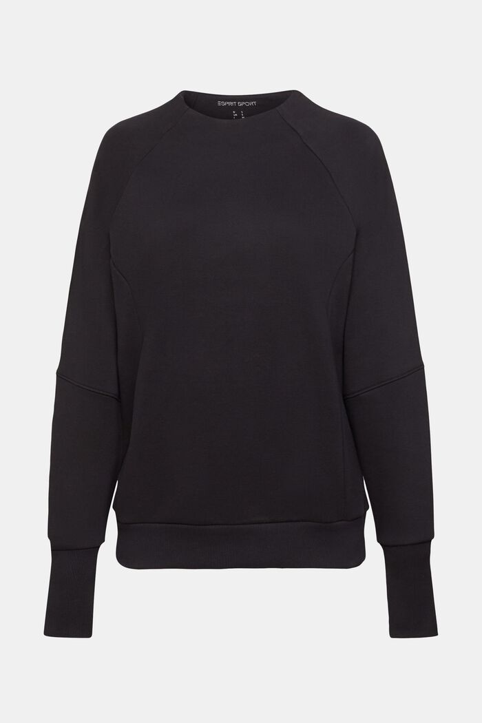 Sweatshirt met duimopeningen, BLACK, detail image number 5