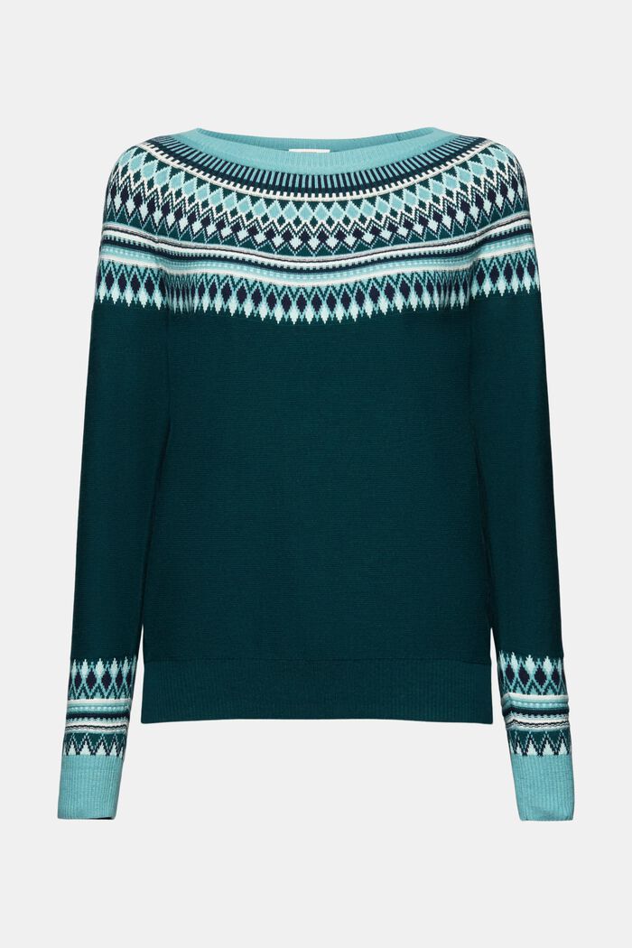 Sweaters, EMERALD GREEN, detail image number 6