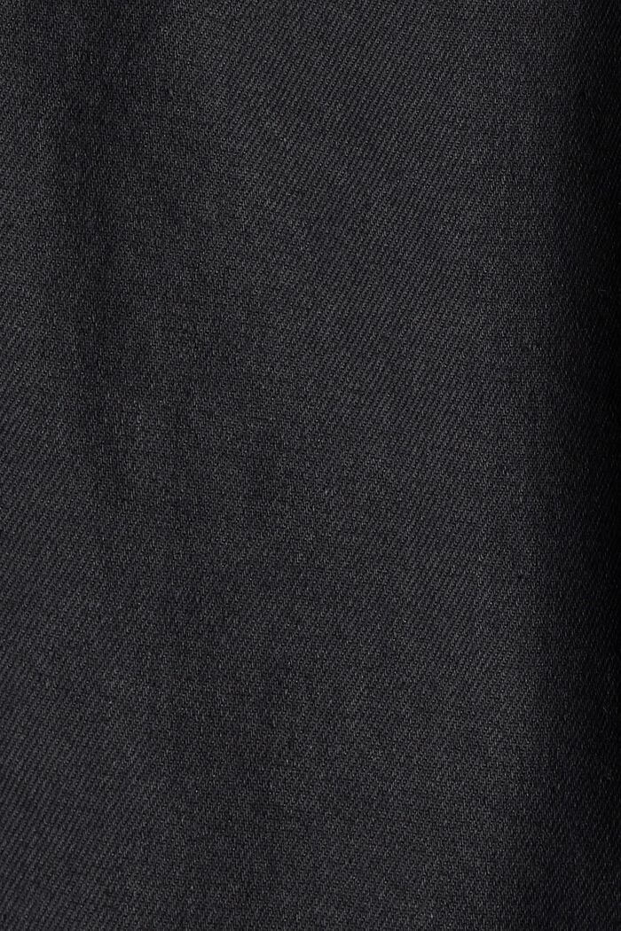 Gecoate flared jeans, mix van biologisch katoen, BLUE BLACK, detail image number 4