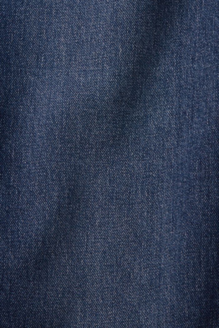 Jeans met hoge taille en rechte pijpen, BLUE MEDIUM WASHED, detail image number 1