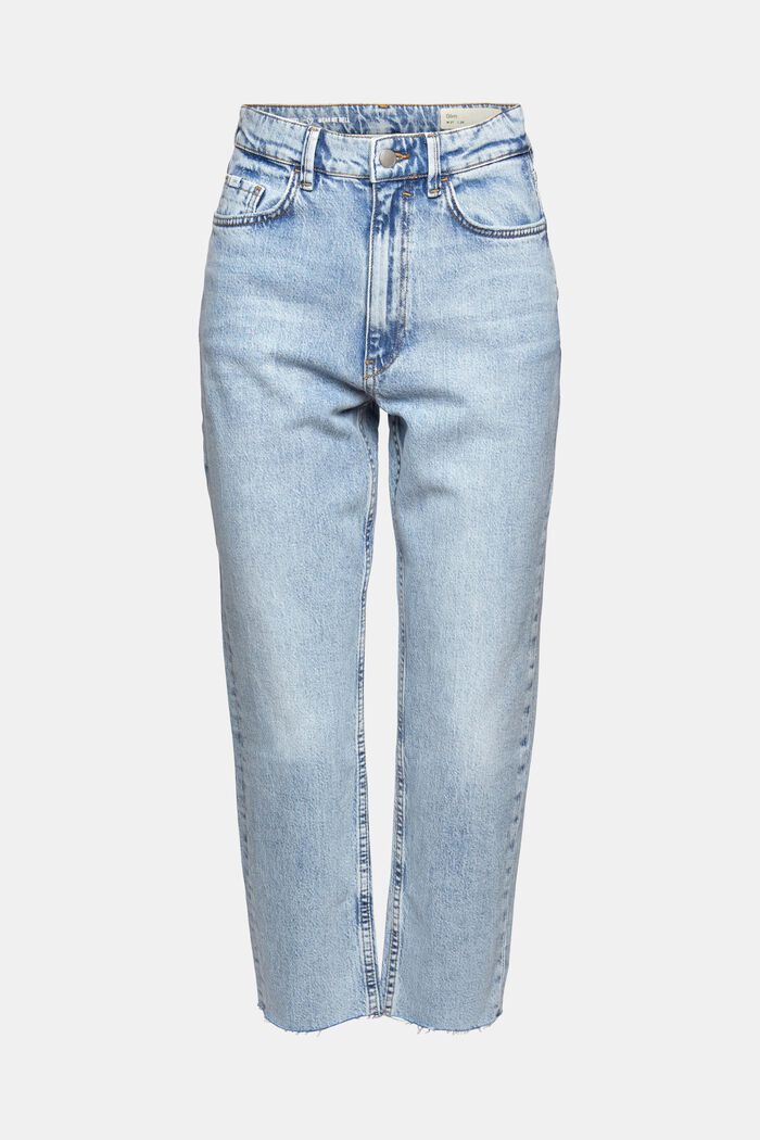 Cropped jeans van een katoenmix