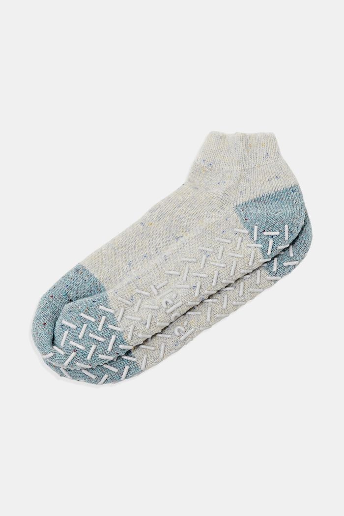 Stroeve korte sokken, wolmix, CLOUD MELANGE, detail image number 0