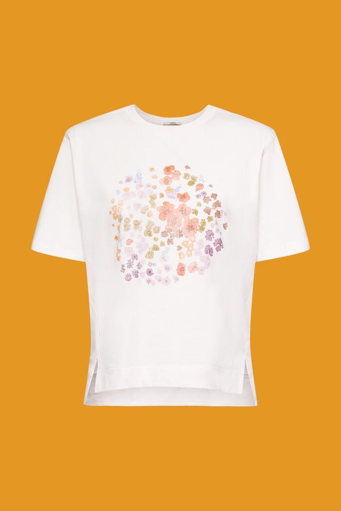 T-shirt met bloemetjesprint, LIGHT PINK, detail image number 6