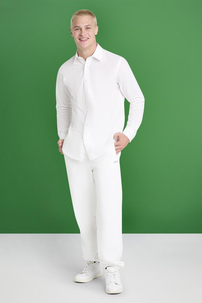 Shirt van katoen-popeline, WHITE, detail image number 2