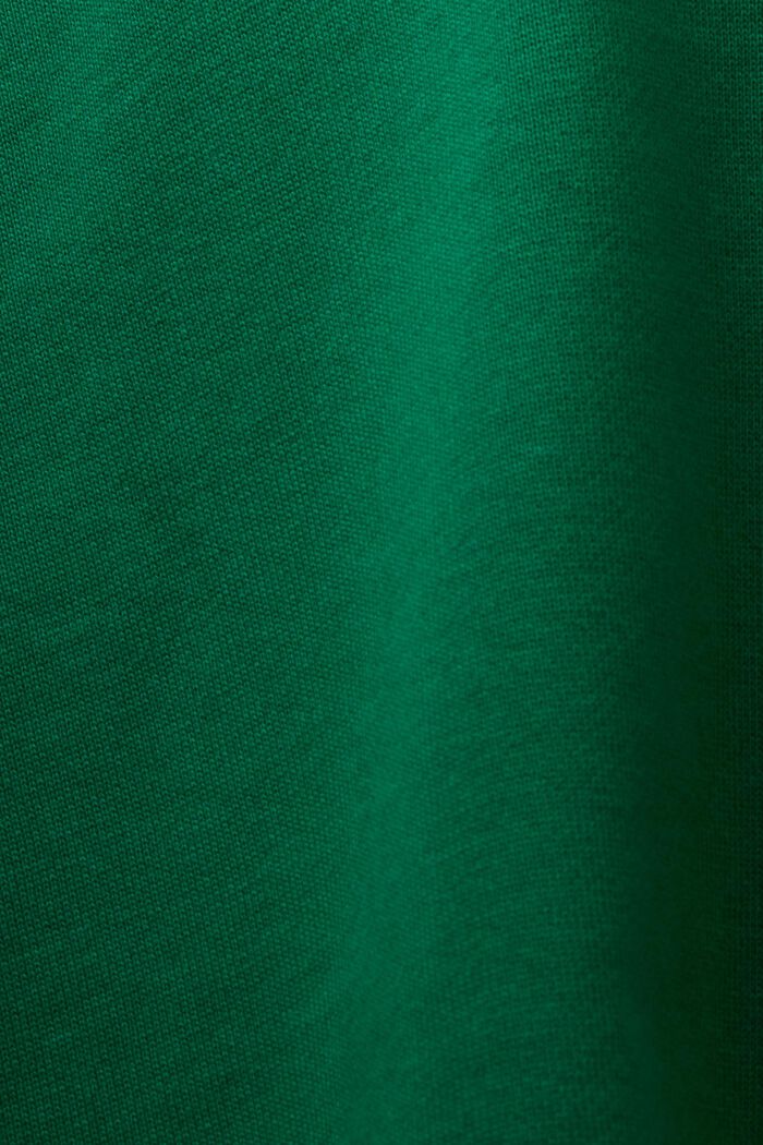Hoodie met geborduurd logo van organic cotton, DARK GREEN, detail image number 4