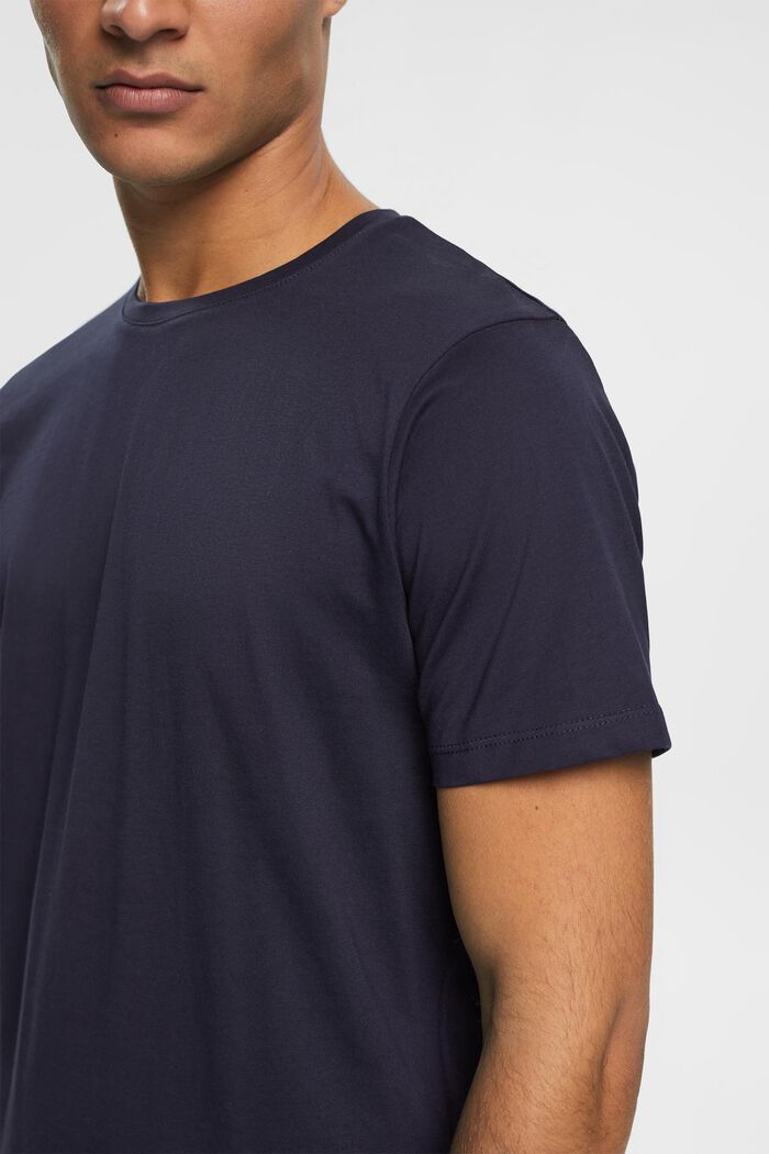 Jersey T-shirt, 100% katoen, NAVY, detail image number 3