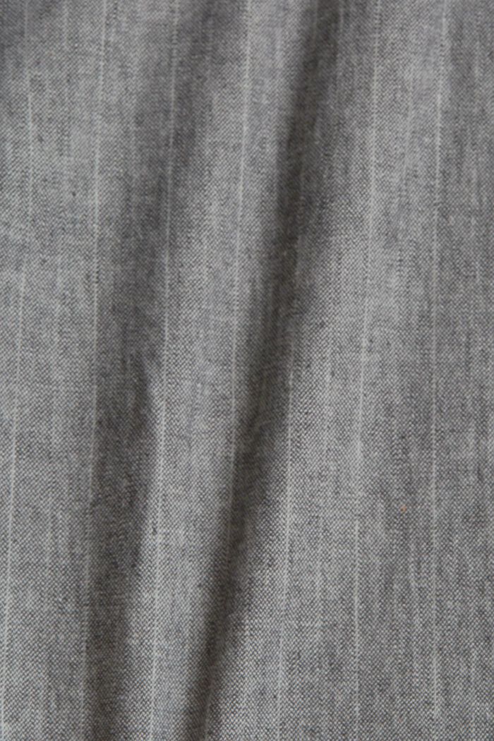 Met linnen: sigarettenbroek, GREY, detail image number 4
