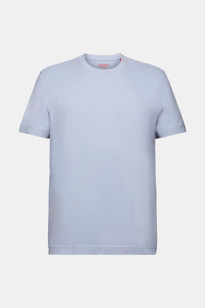 T-shirt van katoen-jersey met ronde hals, LIGHT BLUE LAVENDER, detail image number 6