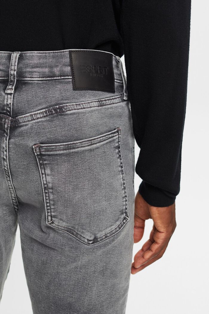 Mid rise skinny jeans, GREY LIGHT WASHED, detail image number 4