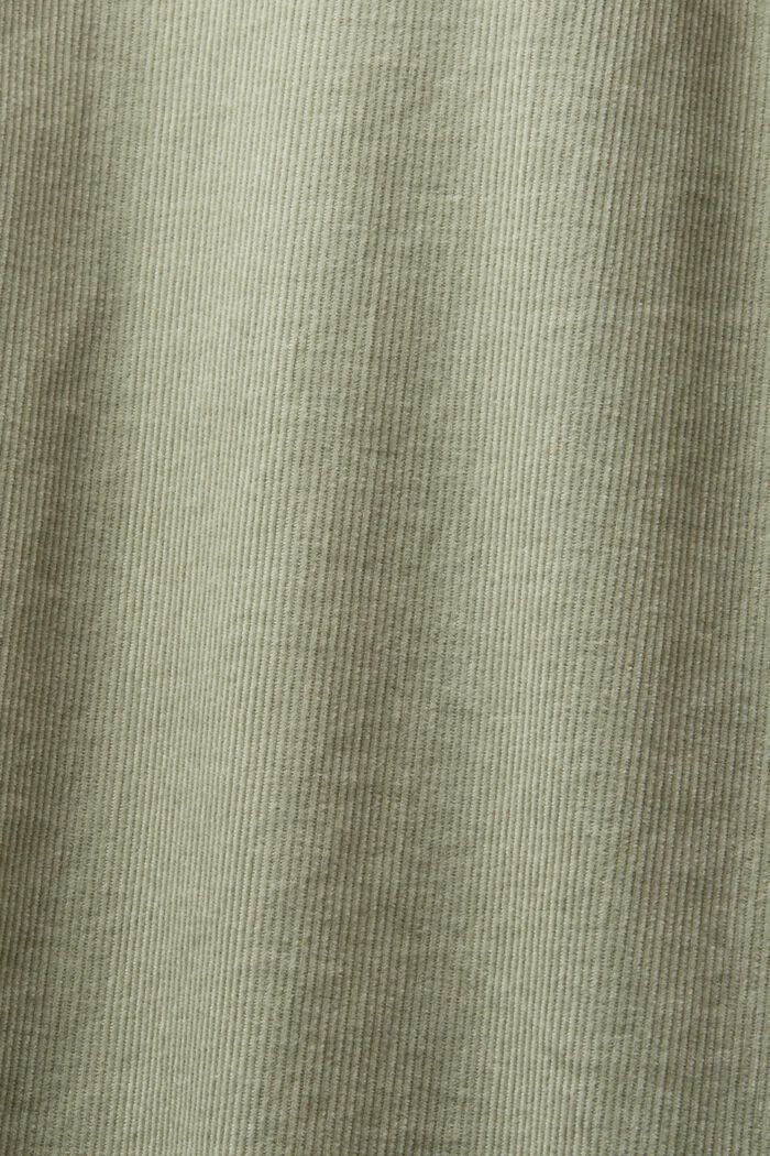 Overhemd van corduroy, 100% katoen, DUSTY GREEN, detail image number 5