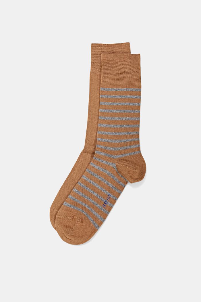 2 paar grofgebreide sokken, SIENNA, detail image number 0