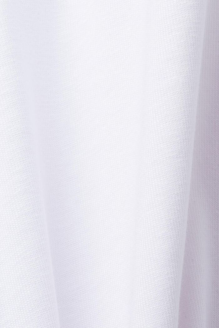 Jersey poloshirt, katoenmix, WHITE, detail image number 5