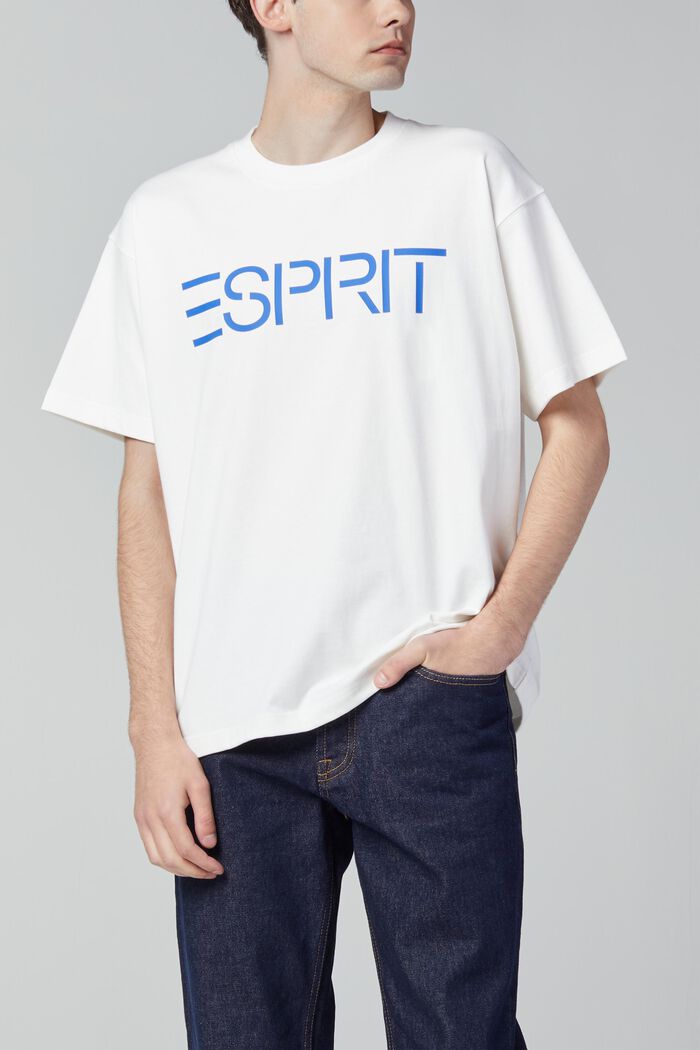 Uniseks T-shirt met logoprint