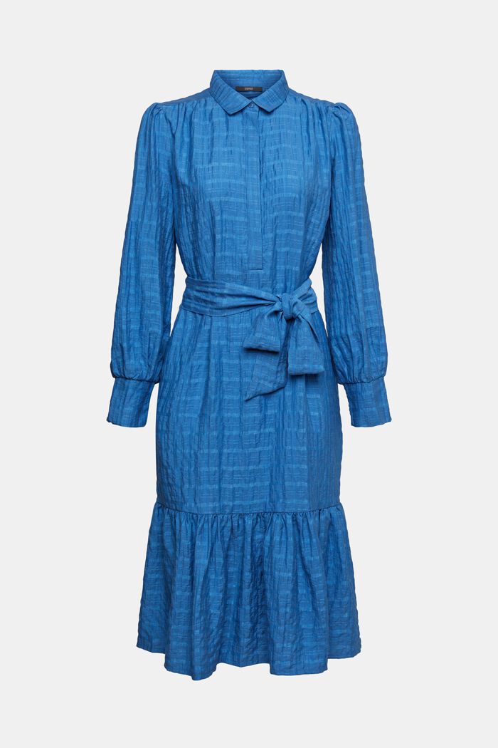 Geruite midi-jurk, BLUE, detail image number 2