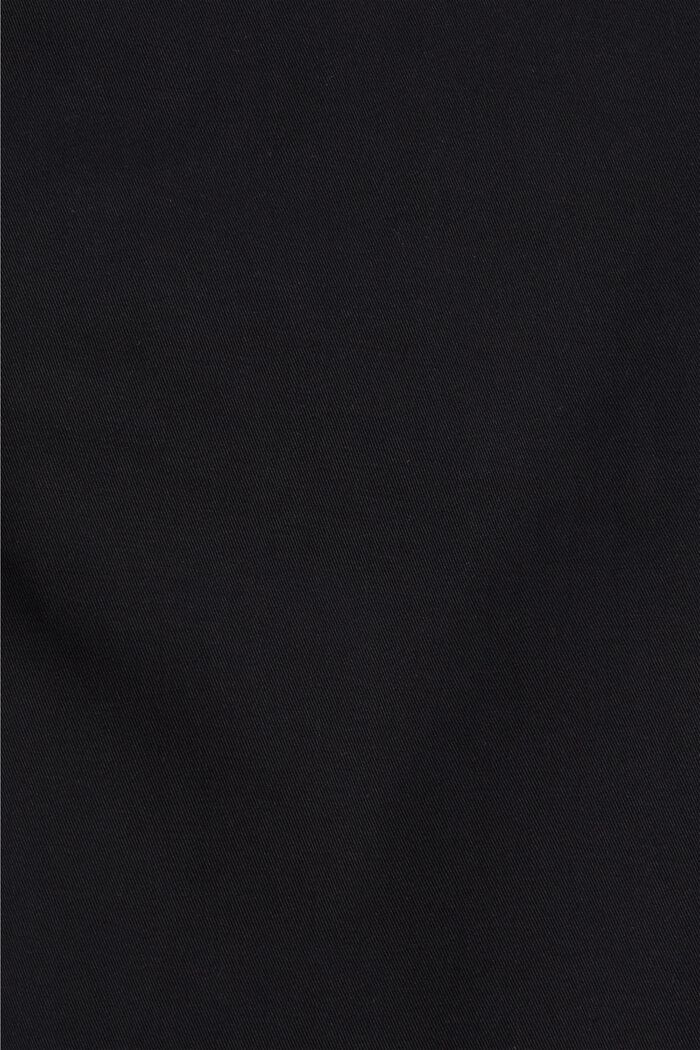 Chino van biologisch katoen met sleutelring, BLACK, detail image number 7