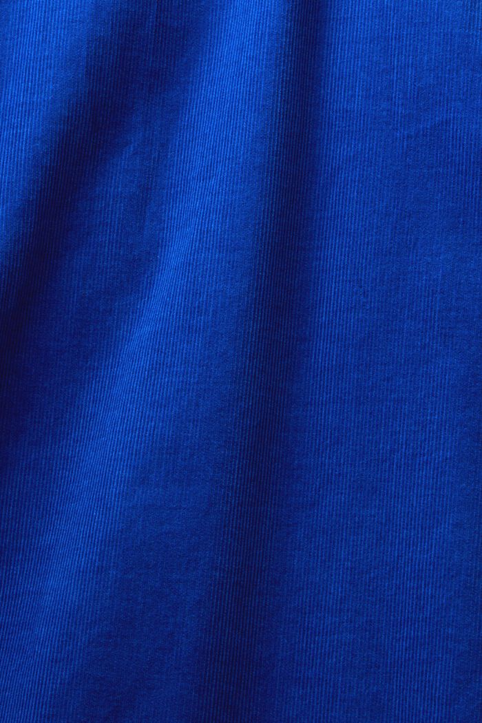 Overhemd van corduroy, 100% katoen, BRIGHT BLUE, detail image number 5
