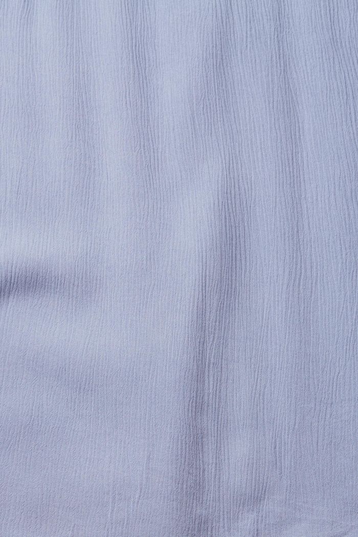 Crinkle blouse met carmenhals, LIGHT BLUE LAVENDER, detail image number 4