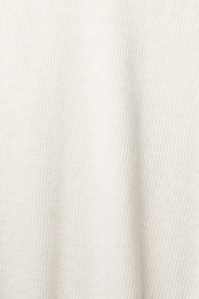 Trui met ronde hals, 100% katoen, OFF WHITE, detail image number 4