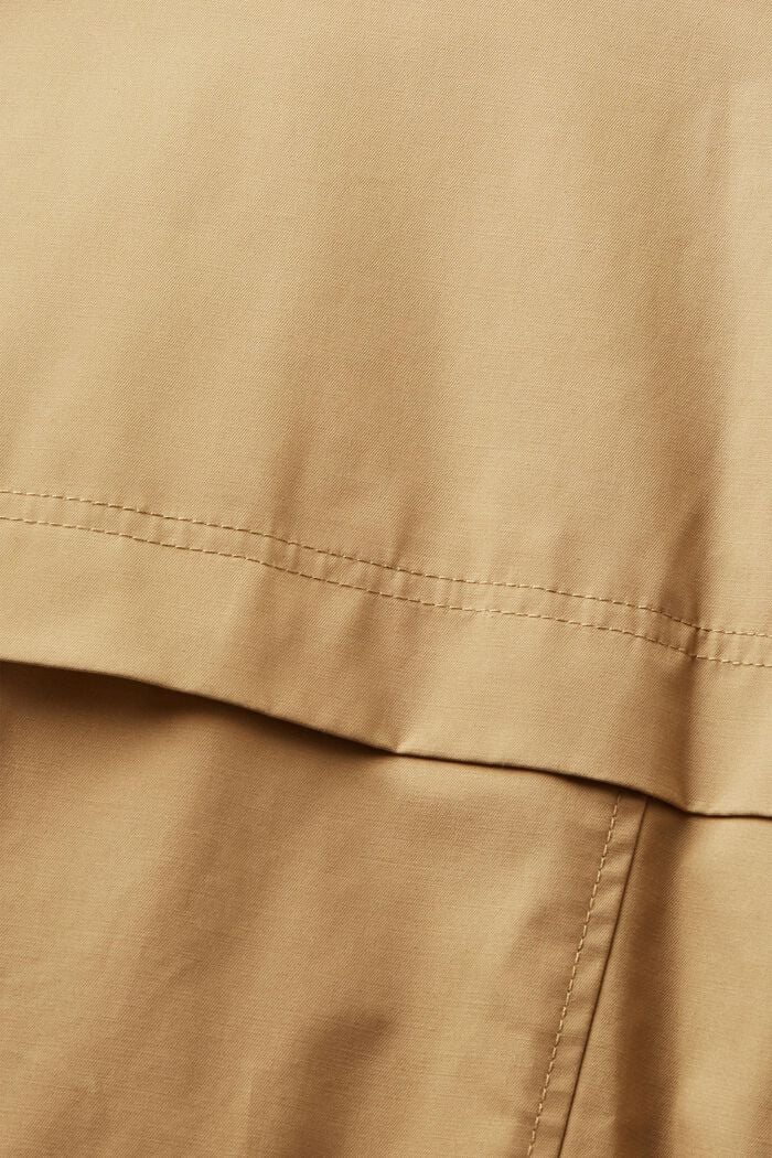 Double-breasted trenchcoat, KHAKI BEIGE, detail image number 4