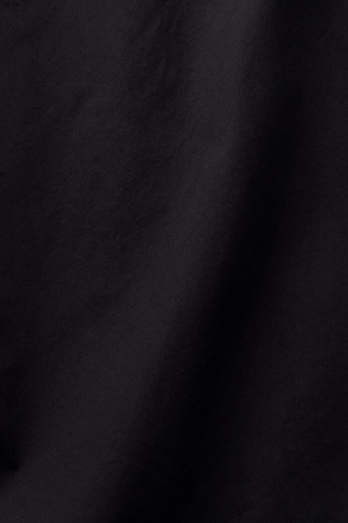 Shirt van katoen-popeline met korte mouwen, BLACK, detail image number 5