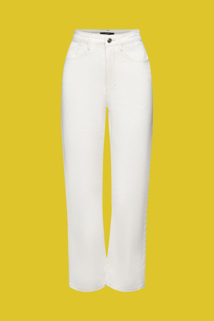 Cropped jeans met rechte pijpen, WHITE, detail image number 6