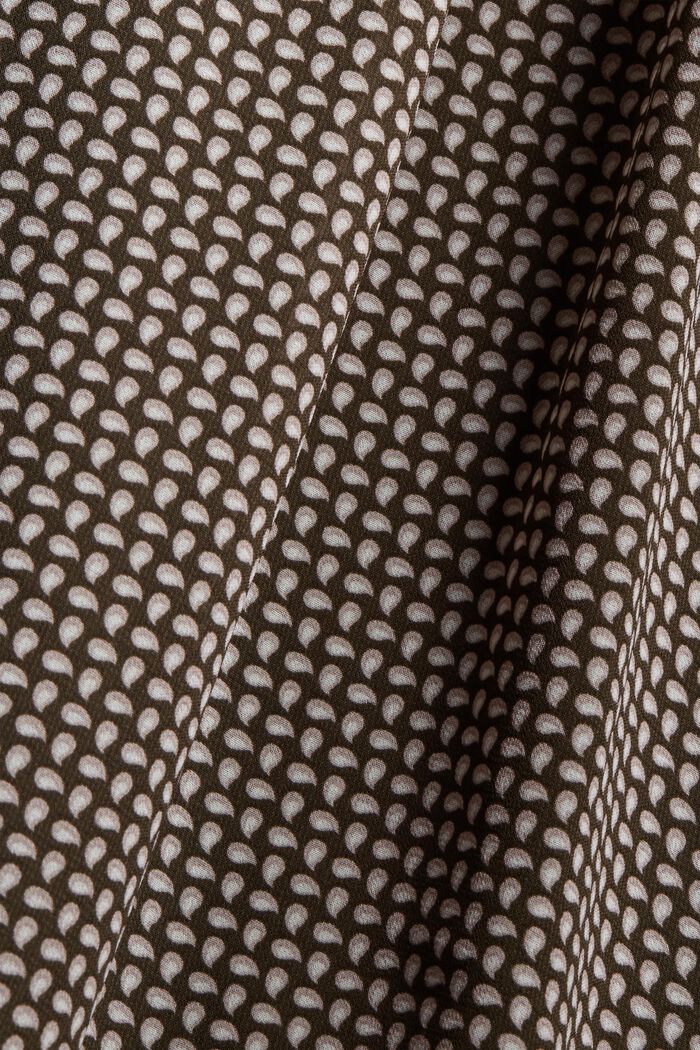 Chiffon jurk met striklint, BROWN, detail image number 4