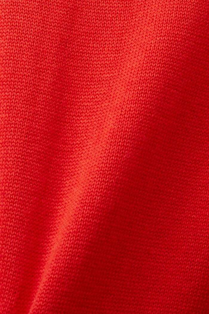 Gebreide mini-jurk met turtleneck, RED, detail image number 5
