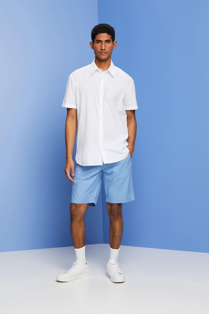 Buttondown-overhemd met korte mouwen, WHITE, detail image number 4