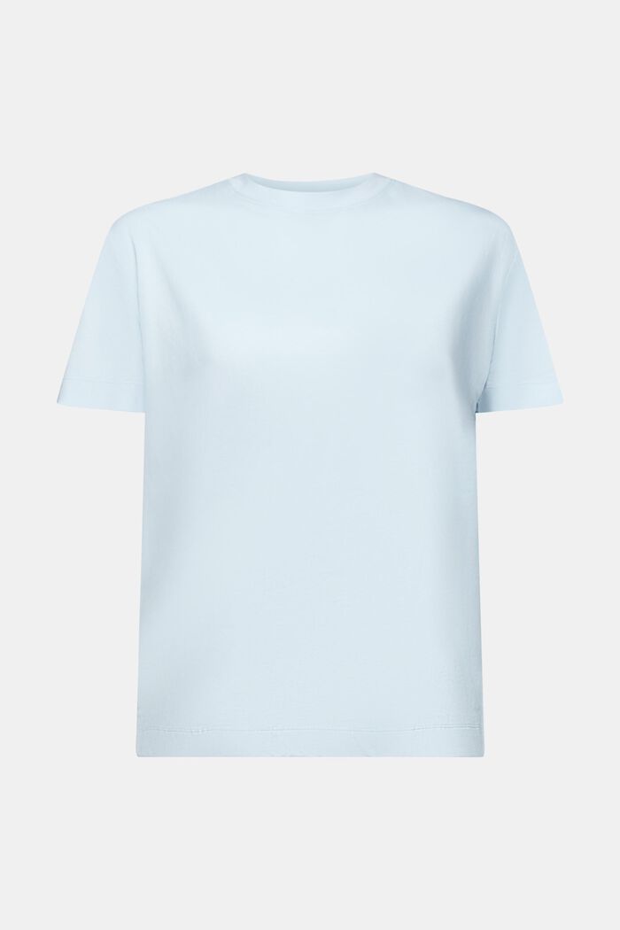 T-shirt met korte mouwen en ronde hals, PASTEL BLUE, detail image number 6