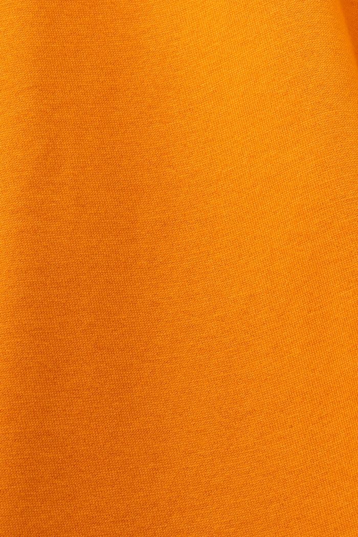 T-shirt met ronde hals in laagjeslook, 100% katoen, BRIGHT ORANGE, detail image number 5