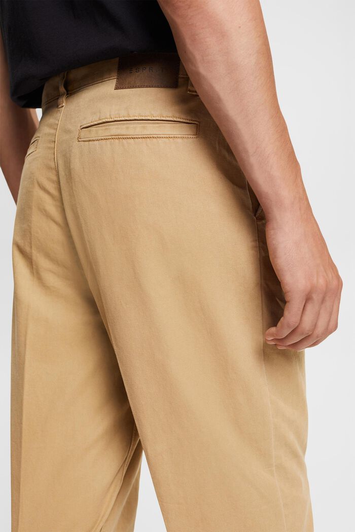 Loose fit chino, CREAM BEIGE, detail image number 4