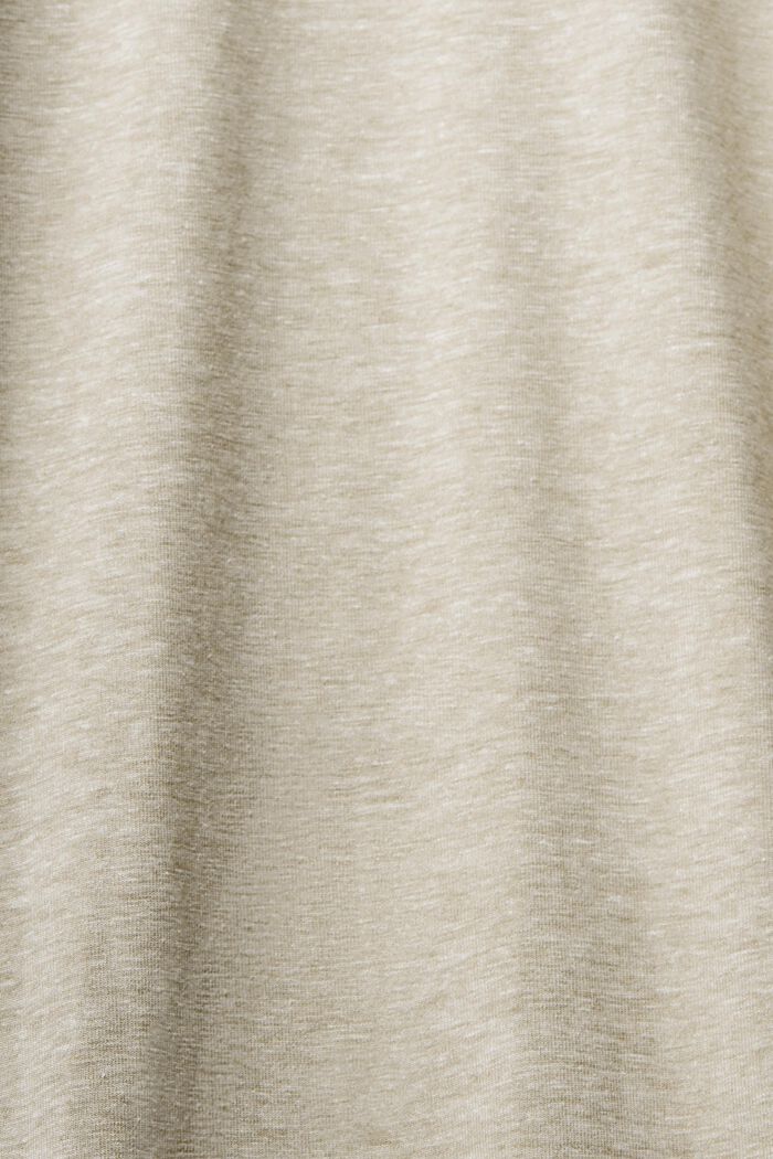 Jersey broek met elastische band, LIGHT KHAKI, detail image number 1