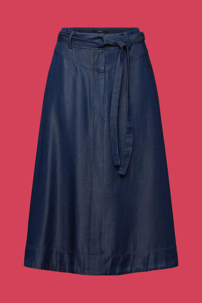 Skirts woven, BLUE DARK WASHED, detail image number 6