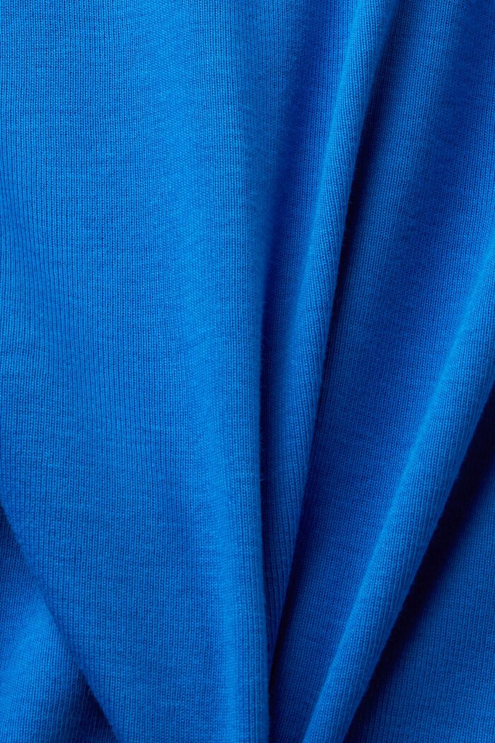 Jersey T-shirt met fonkelend logo, BRIGHT BLUE, detail image number 5