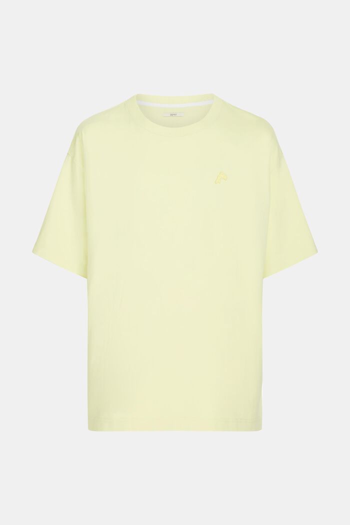 T-shirt Color Dolphin met een comfortabele pasvorm, PASTEL YELLOW, detail image number 4