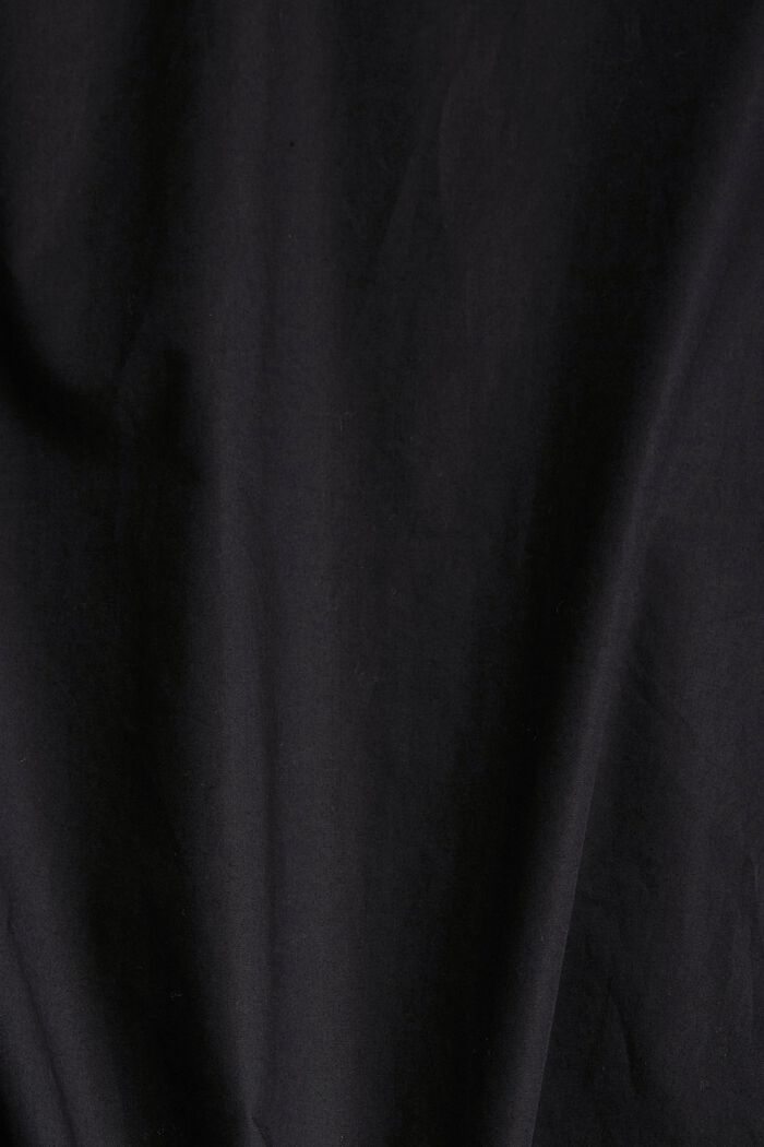 Overhemdblouse van 100% katoen, BLACK, detail image number 4