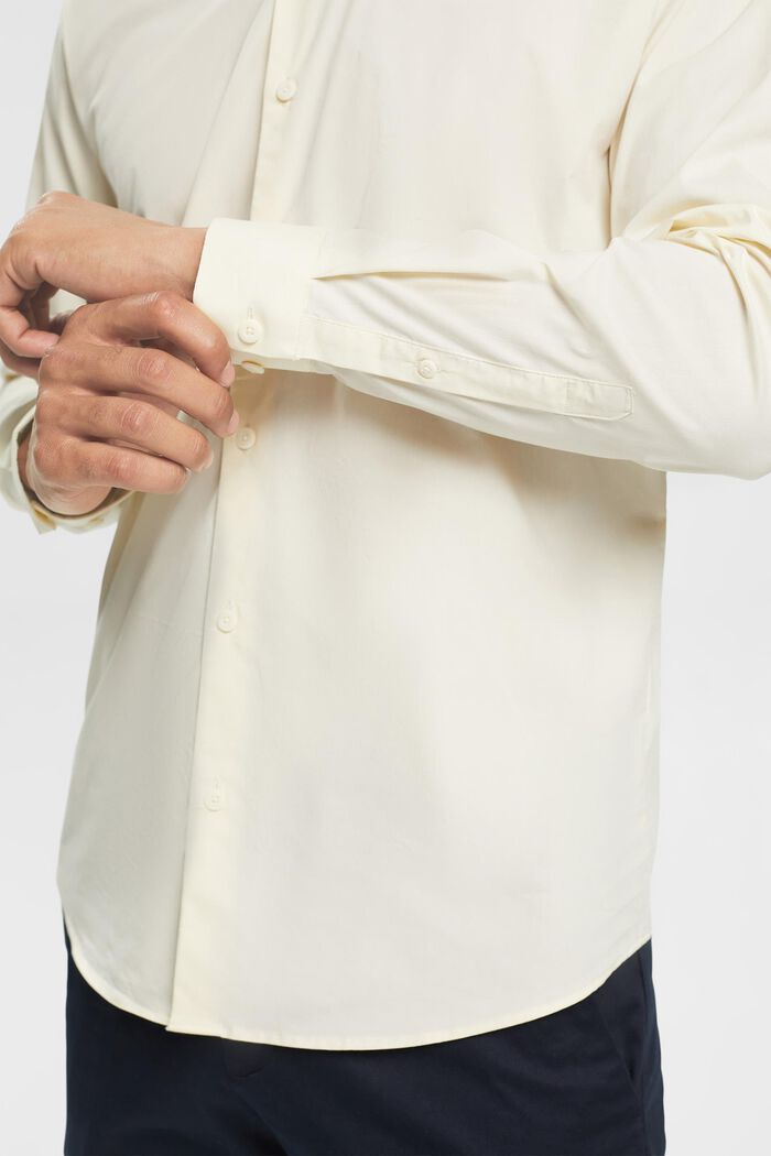 Shirt met slim fit, OFF WHITE, detail image number 4