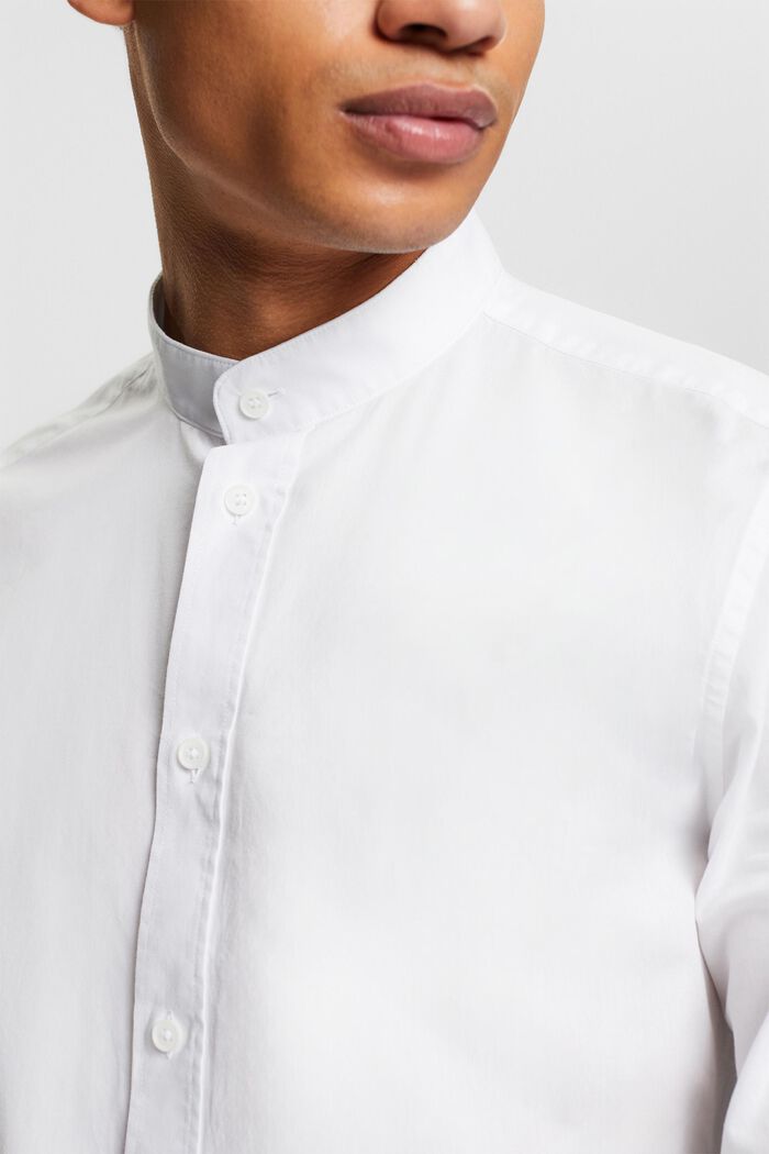 Overhemd met opstaande kraag, WHITE, detail image number 3