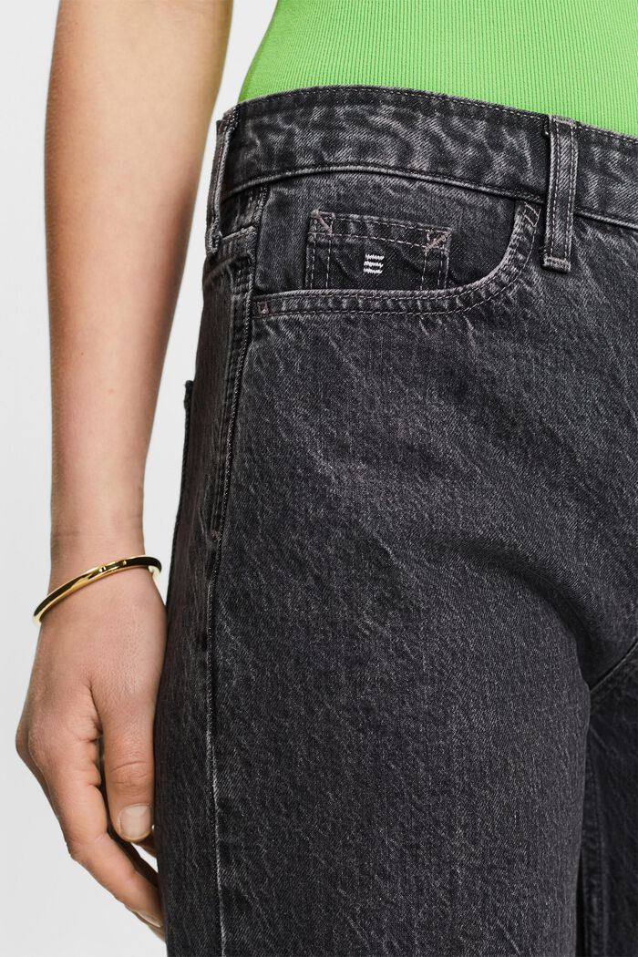 Retro loose jeans met lage taille, BLACK MEDIUM WASHED, detail image number 3