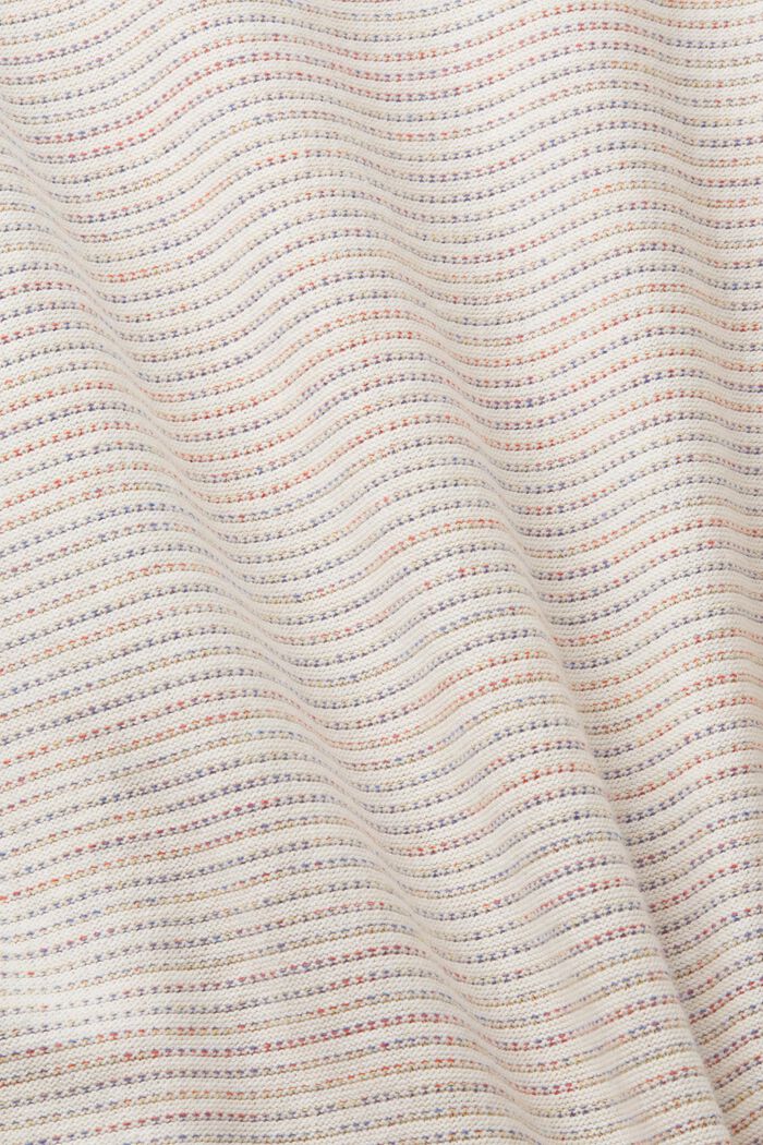 Kleurrijk gestreepte trui van biologisch katoen, OFF WHITE, detail image number 5