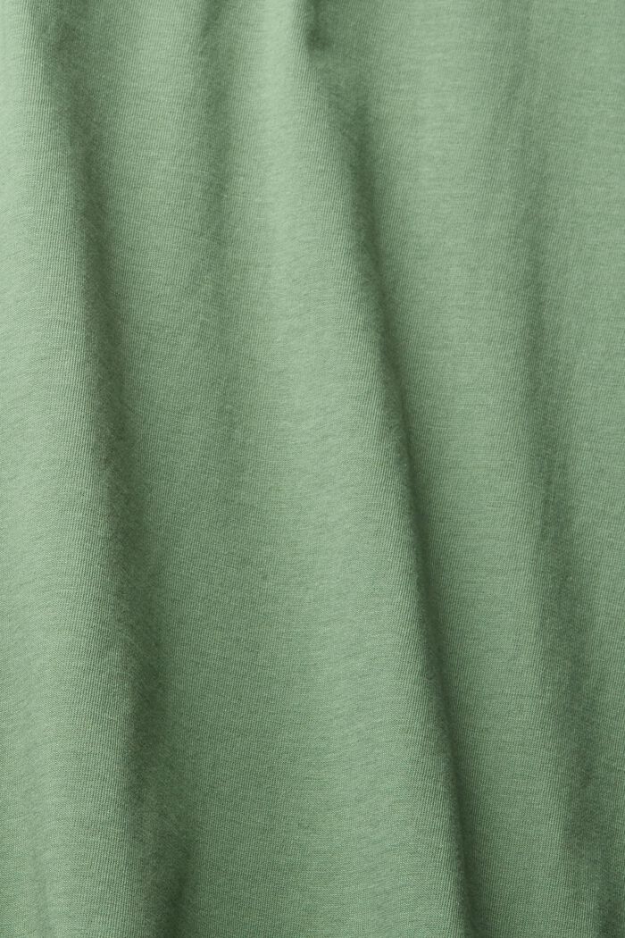 Jersey T-shirt met print, GREEN, detail image number 4