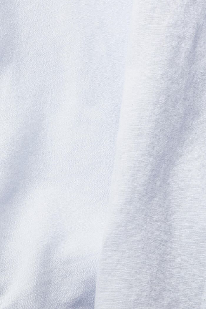 Oversized blouse van een linnenmix, LIGHT BLUE, detail image number 1