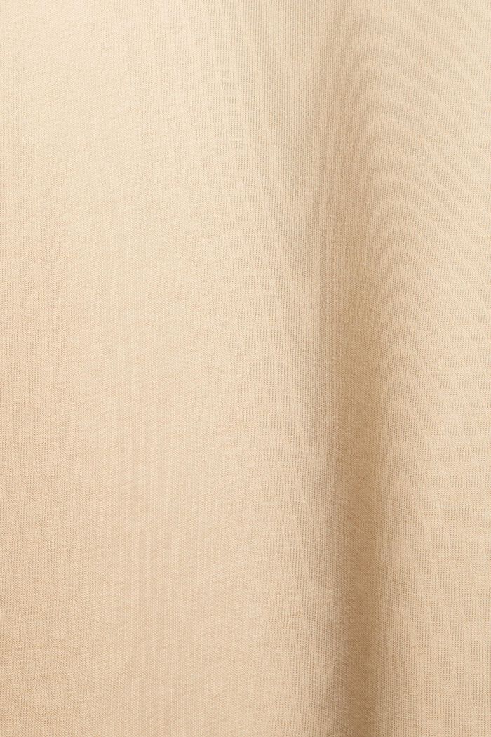 Sweatshirt met print van een katoenmix, SAND, detail image number 5